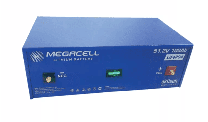 Megacell Lityum Akü 51,6V 100Ah LiFePO4 Batarya